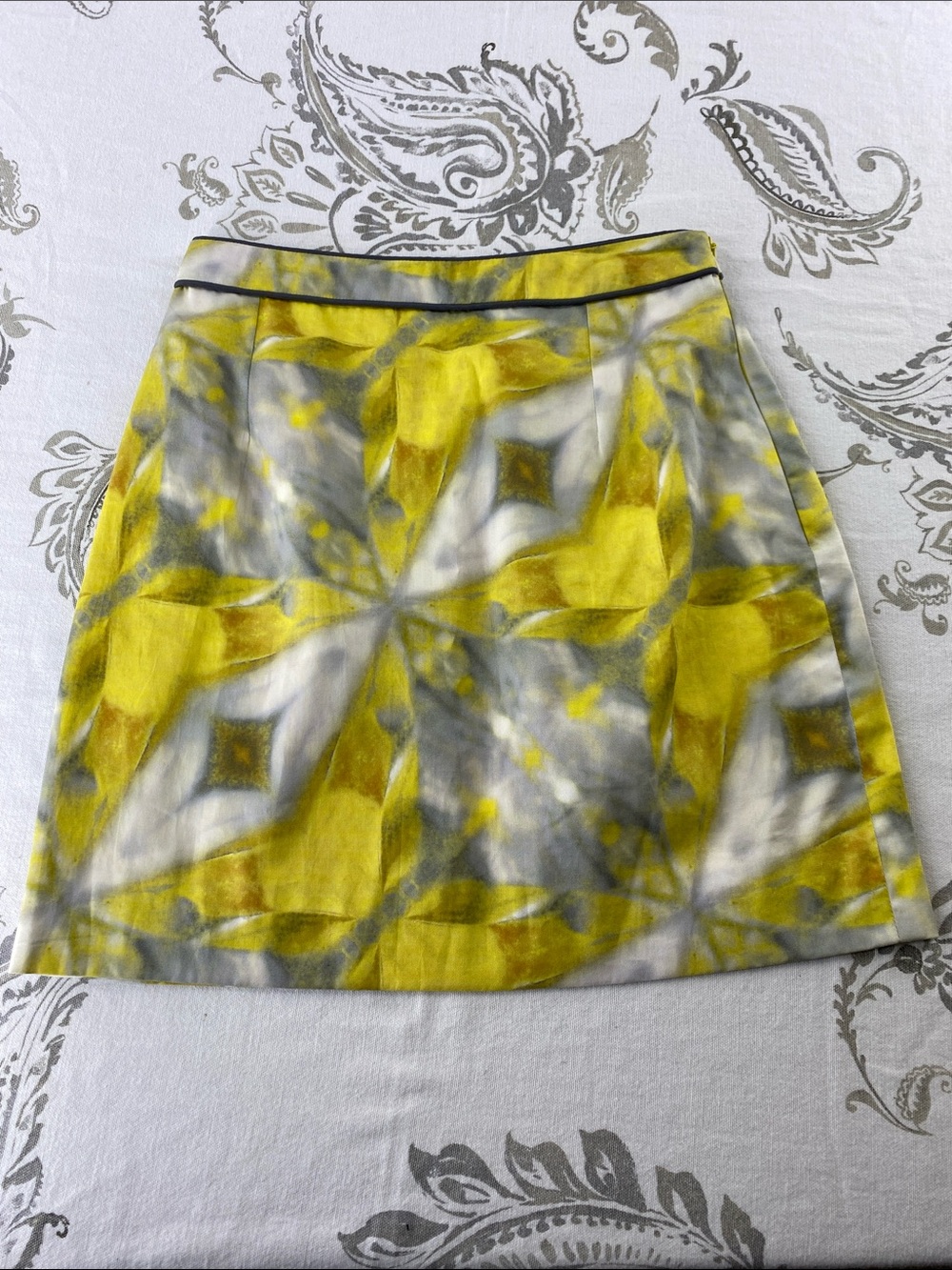 David Peck CROP skirt 100% Organic Cotton exterior with 100% Silk lining